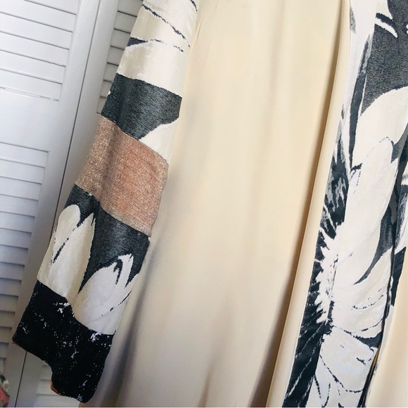 Jane Suttell 2 Piece Open Jacket & Shell Silk Sequin Plus Size ? 2XL Made USA - Picture 5 of 11